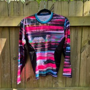 SALT LIFE Hot Pink Stay Salty Swim Shirt Women’s Medium